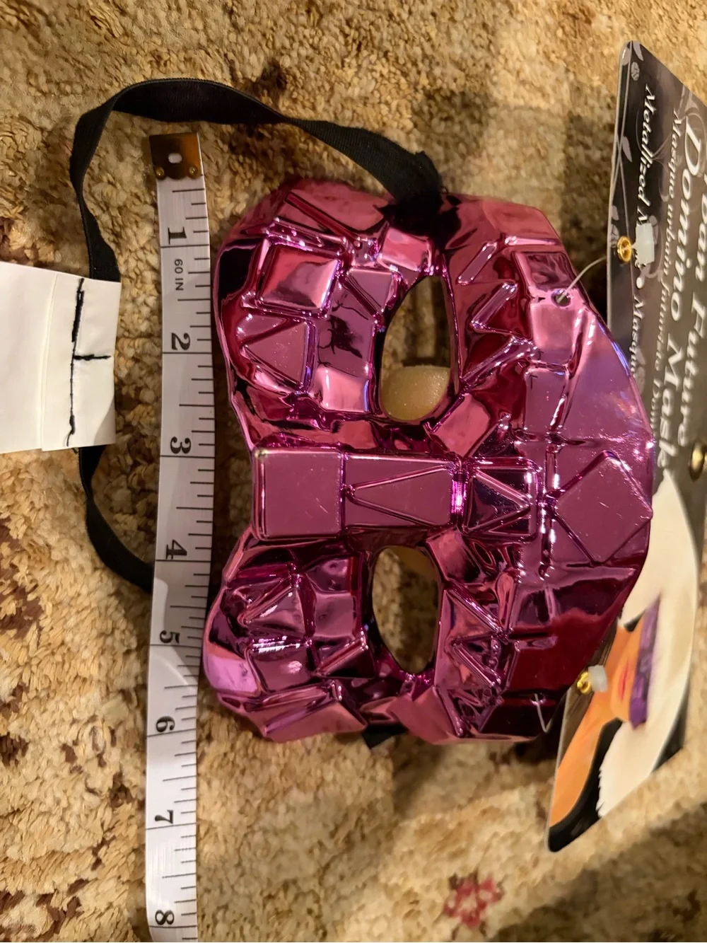 NWT Purple metallic mask Urban Future Domino Mask Halloween party